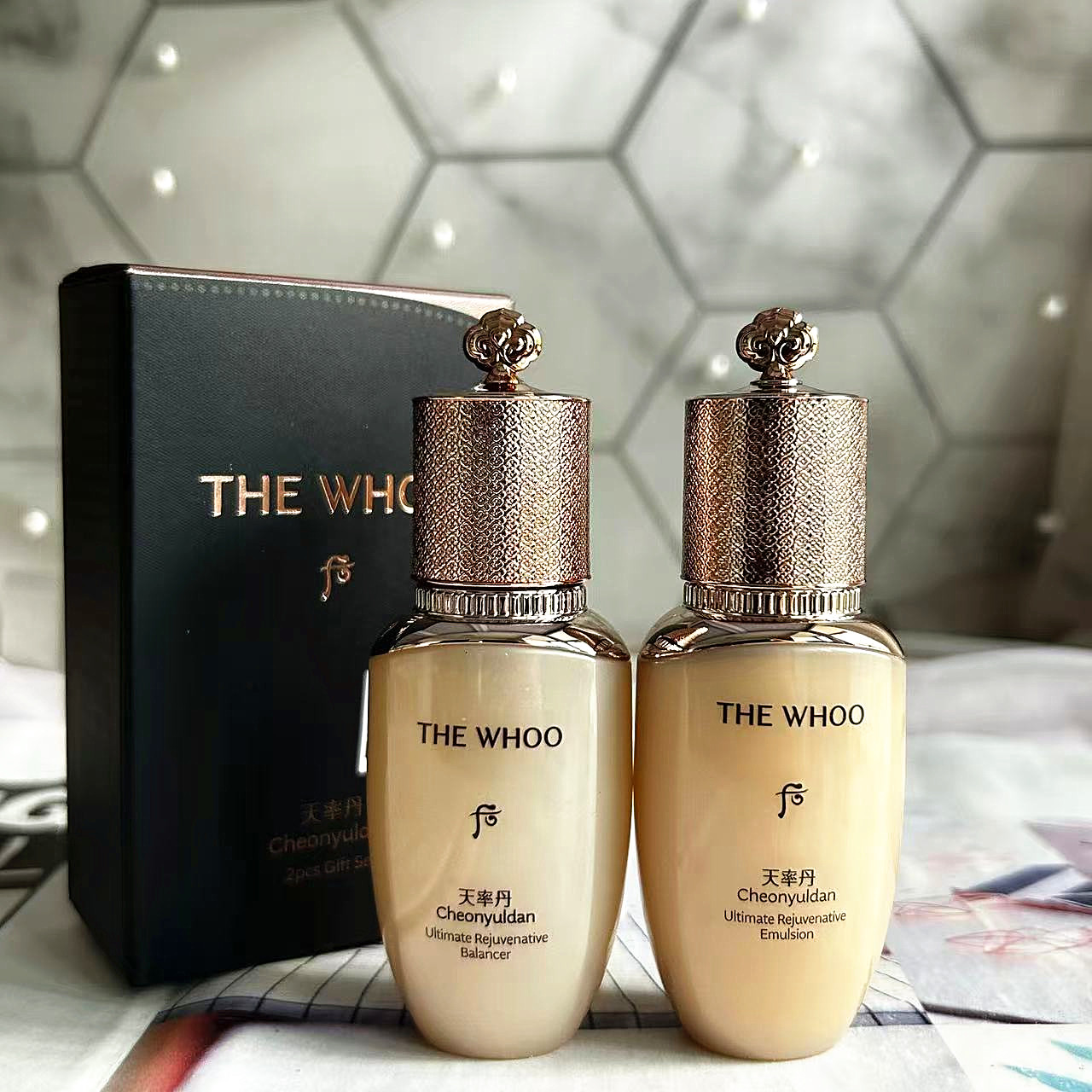whoo中样系列2件套50ml后天率丹
