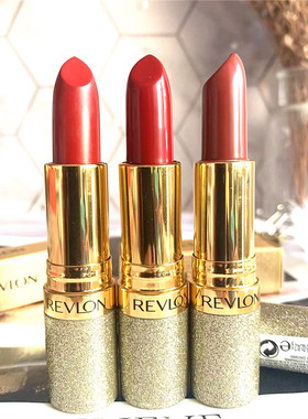 临期revlon露华浓丽采唇膏金管口红006大红色745玫红色325铁锈红