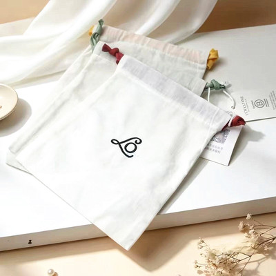 专柜赠品 L'occitane/欧舒丹化妆包 小帆布袋 抽绳收纳袋 零钱袋