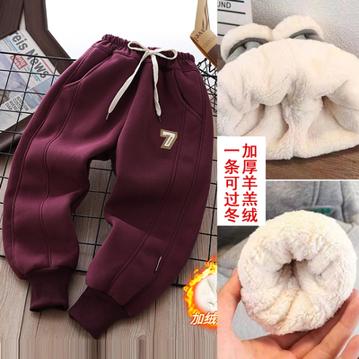 2189冬季女童蚕丝棉裤运动裤子