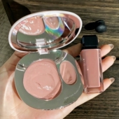 淡妆人 foreverkey双色水光腮红膏亚裔裸色杏橘色日常女 气血色