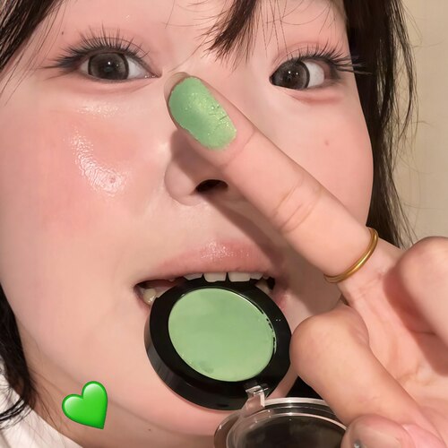 青提苹果汁！绿色单色眼影蓝色细闪珠光爆闪网红爆款粉紫色黑黄色