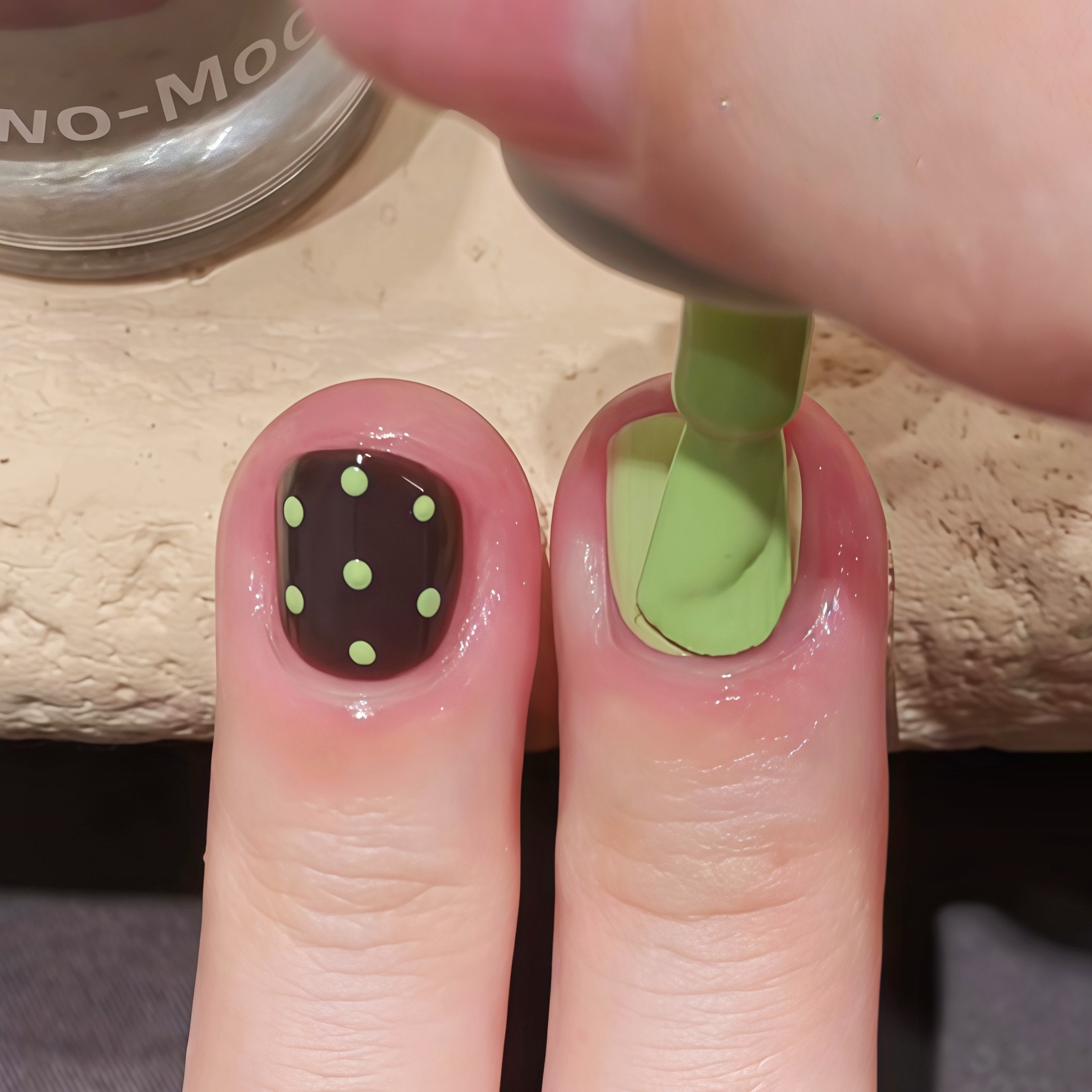 童趣果绿 撞色美甲~Twomoons指甲油2025新款免烤速干持久安全可撕