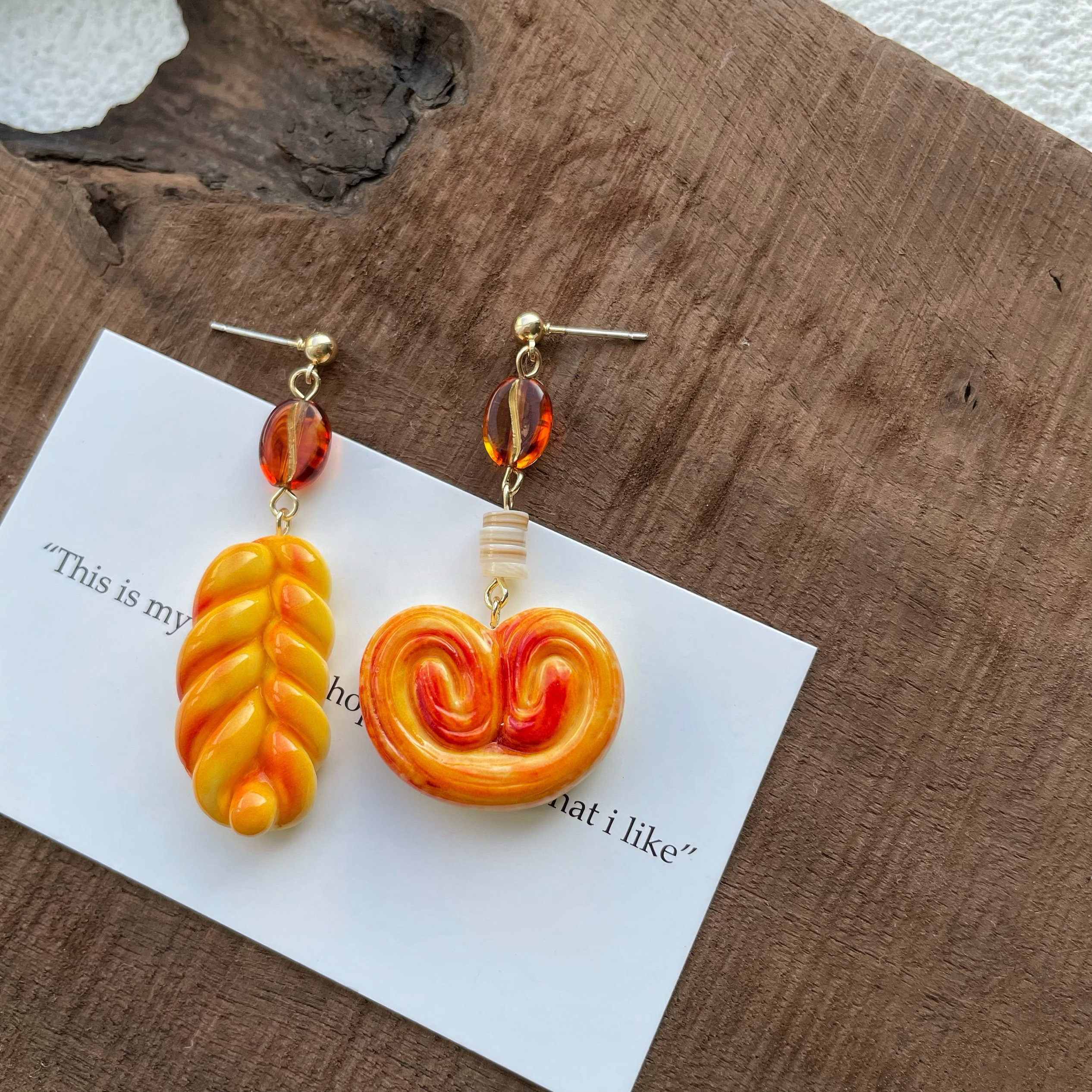 [莫里里]原创设计法式复古甜品面包耳环咖啡豆绝美造型耳钉耳夹,饰品/流行首饰/时尚饰品新,耳环,淘宝优惠券,粉丝福利购,淘宝优惠卷