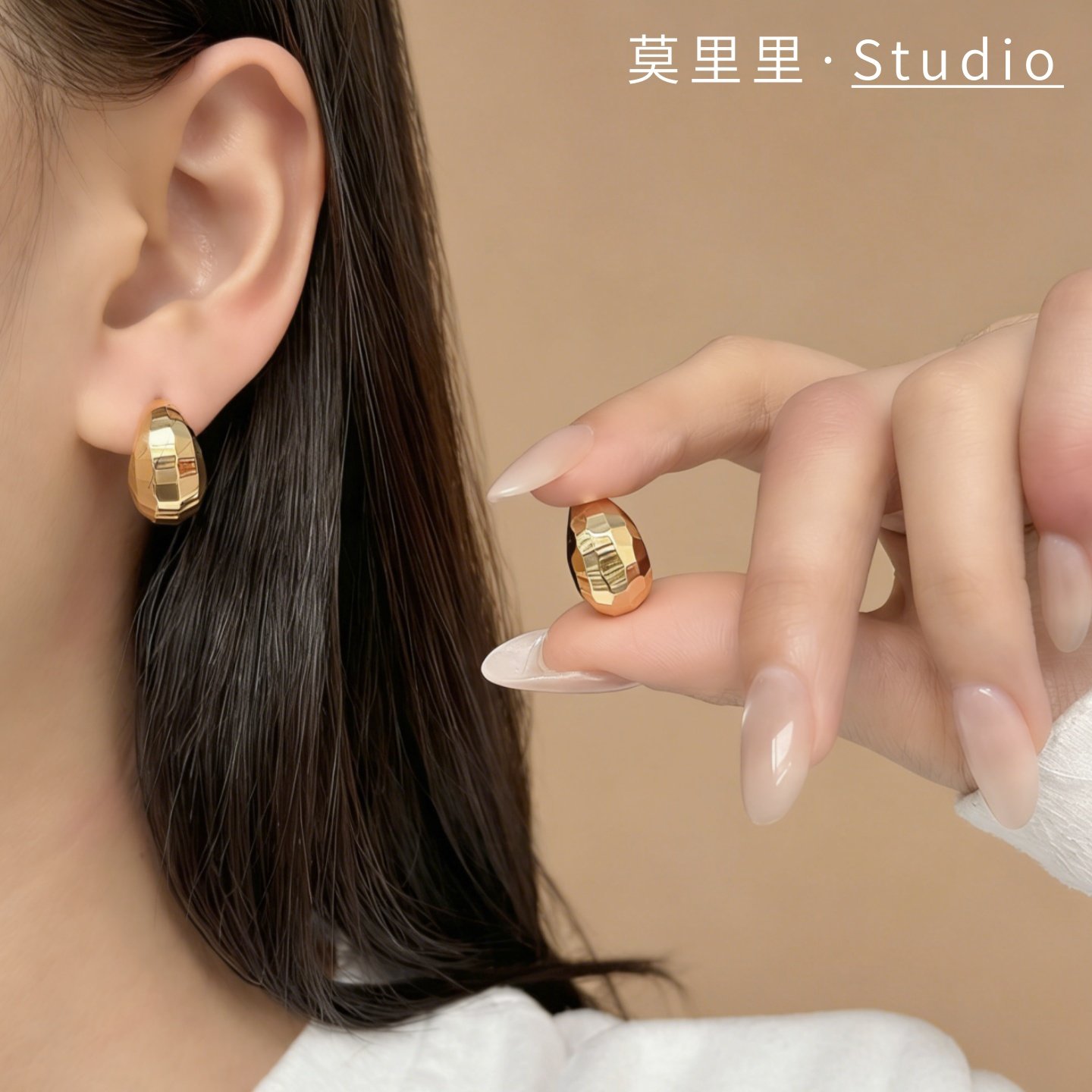 莫里里法式复古时尚多切面925银针耳钉巨好看闪耀耳坠个性通勤女,饰品/流行首饰/时尚饰品新,耳钉,淘宝优惠券,粉丝福利购,淘宝优惠卷