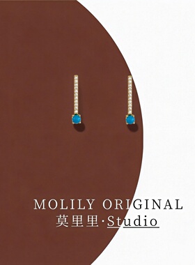 春夏新品简约小众设计感锆石925银针耳钉日韩ins风耳坠通勤耳饰