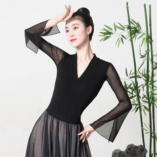 720度双层天丝黑月光舞蹈体服人世间古典舞千千阙歌艺考