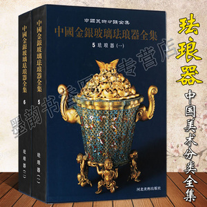 中国金银玻璃珐琅器全集 珐琅卷全套2册中国珐琅工艺美术作品集高清图片影集景泰蓝烧制作工艺品史研究资料文物考古中国美术分类