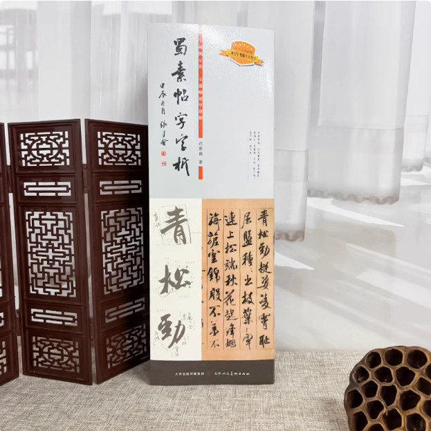 蜀素帖字字析【赠临摹字卡】吕英儒著米芾行书墨迹字帖蜀素帖638字视频讲解碑帖笔法临析毛笔临摹软笔笔法解析书法教程天津人美社