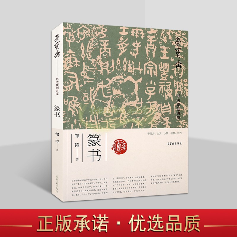 荣宝斋书法篆刻讲座:篆书 邹涛著 中国篆书书写技法技巧书法基础入门教材 荣宝斋出版社书籍