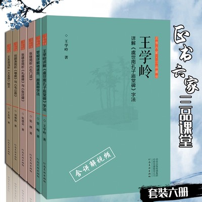 三品课堂中国书法理论全书技法解析临摹技巧 管峻详解诸遂良颜真卿字法 张建会 石门颂 礼器碑 张迁碑 赏析学习书籍