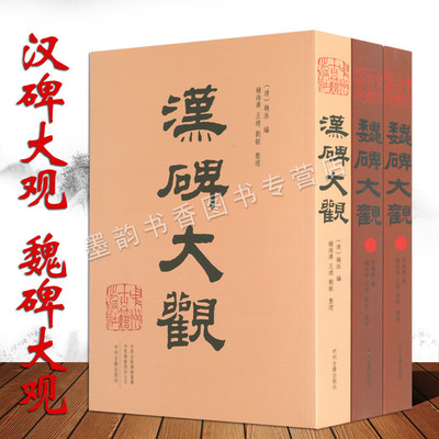 汉碑大观+魏碑大观 中国历代古代汉魏晋南北朝时期著名碑墓志碑刻帖石刻篆刻书法艺术作品集精品墨迹临摹习书法入门法帖中州古籍社