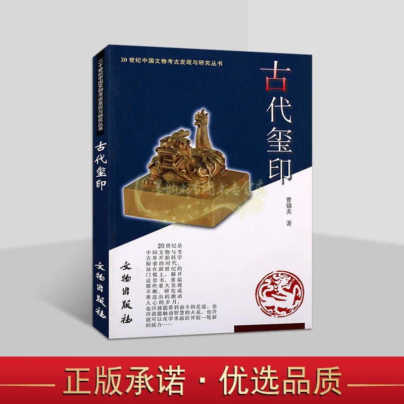 20世纪中国文物考古发现与研究丛书:古代玺印 曹锦炎著 古代皇帝玉玺印章知识介绍相关文字记录古代文献资料研究 文物出版社书
