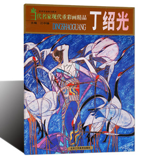 当代名家现代重彩画精品:丁绍光16开本江中铸编丁绍光工笔重彩画赏析作品集中国抽像绘画艺术画册临摹范本 北京工艺美术出版社