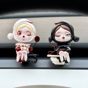 泡泡玛特SP车载香薰特斯拉汽车出风口装饰高级感车内装饰品摆件女