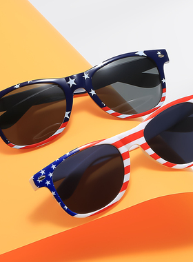 2024年经典米钉款美国国旗太阳镜