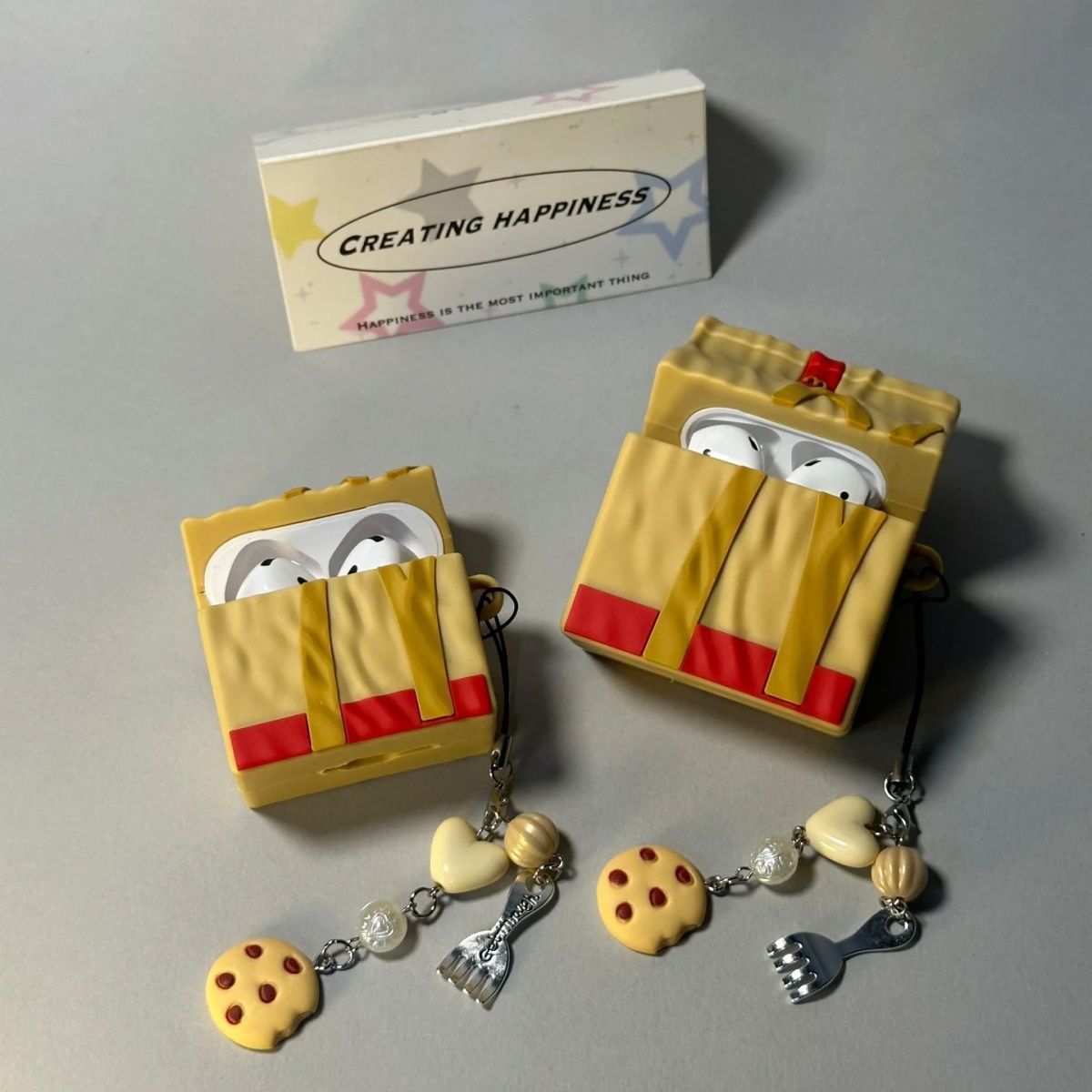 适用华强北七代/Air7/Air4/Air6代适用AirPodspro3/Pro2耳机保护套AirPods新1/2/4代3耳机壳49*46麦当劳