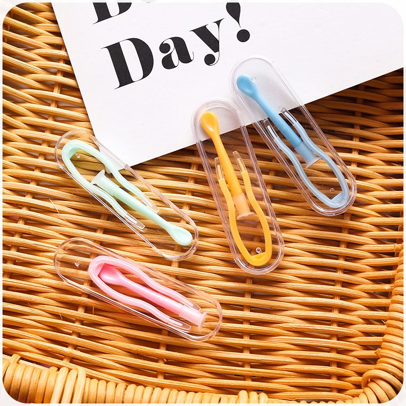 近视隐形眼镜取戴神器硅胶美瞳佩戴工具伴侣盒专用夹子镊子小吸棒