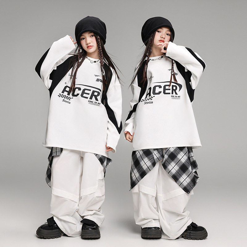 潮服嘻哈牛仔潮牌套装街舞演出服