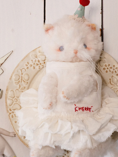 圣诞快乐猫/猫憩原创破烂风猫咪关节玩偶手工diy泰迪熊抱偶材料包