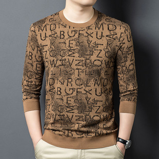 长袖t恤男士春季薄款中年休闲上衣服男款春秋宽松卫衣打底polo衫