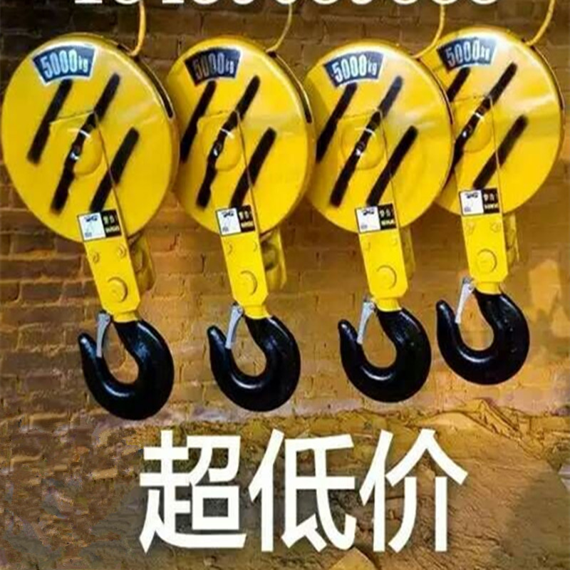 钢丝绳电动葫芦下钩起重吊钩滑轮/起重机天车国标吊钩0.5T-16T