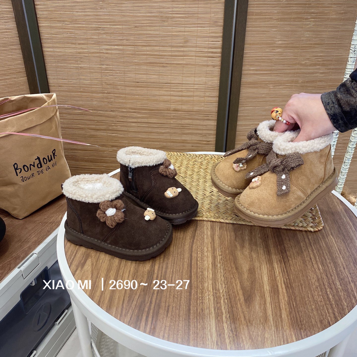 【小米巧恩】2025冬季新款儿童男女宝加绒棉靴