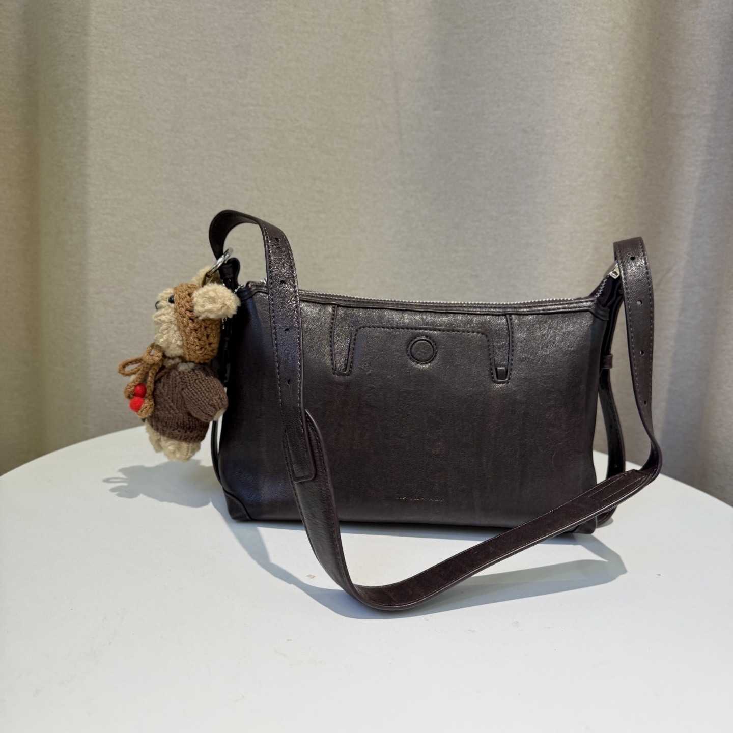 玛莎爱贝儿小众质感简约百搭法棍包腋下包2025新款简约时尚斜挎包