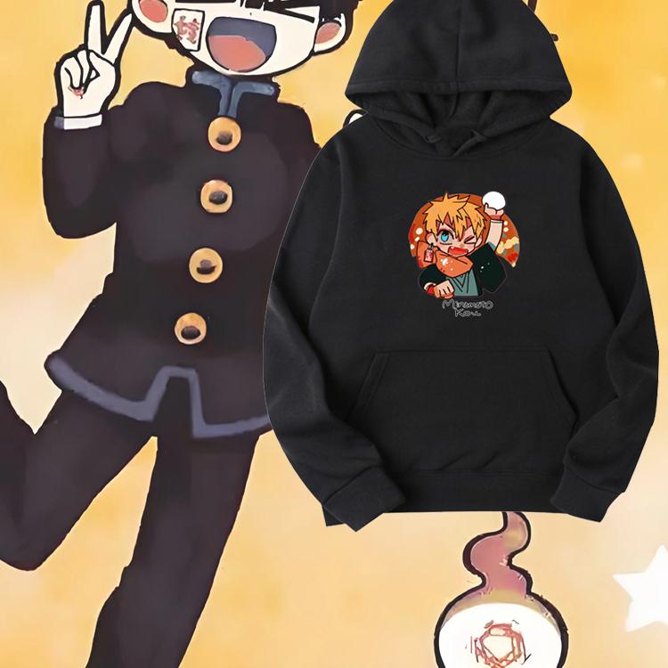 地缚少年花子君周边印花连帽卫衣