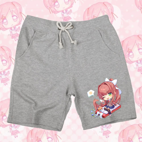 DokiDoki心跳文学部steamQ版周边二次元印花短裤宽松运动五分裤男