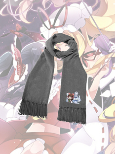 东方perject联名JOJO奇妙冒险博丽灵梦周边印花围巾男女保暖围脖