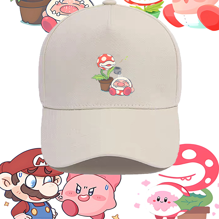 星之卡比超级马里奥印花棒球帽