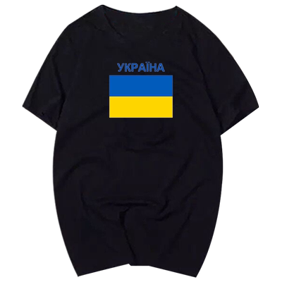 短袖乌克兰ukraine国家地图标志t