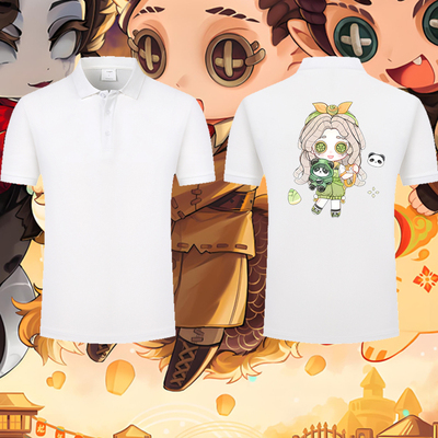 第五人格游戏小女孩二次元周边印花POLO衫男女翻领短袖上衣服潮流