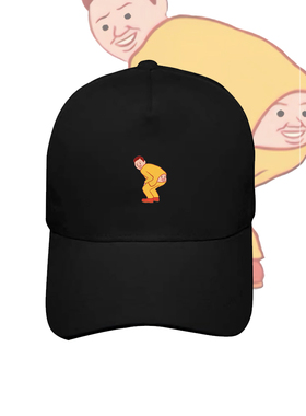卡通Joan cornella插画恶搞印花棒球帽纯棉百搭男女情侣鸭舌帽子