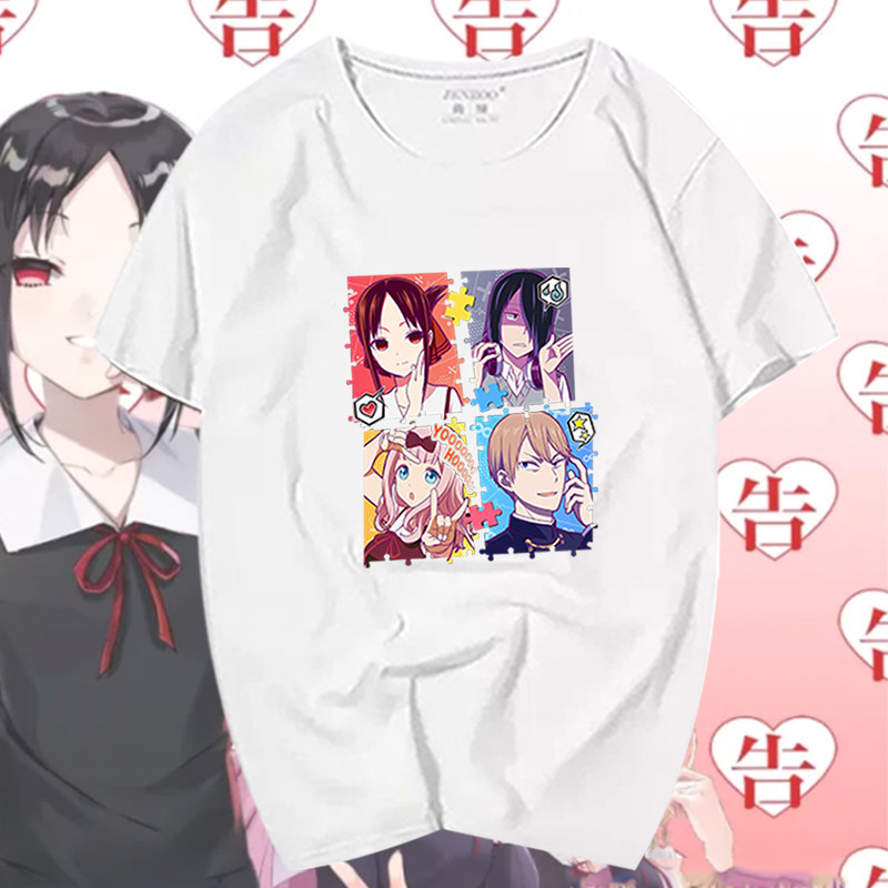 夜大小姐告白天才恋爱头脑短袖