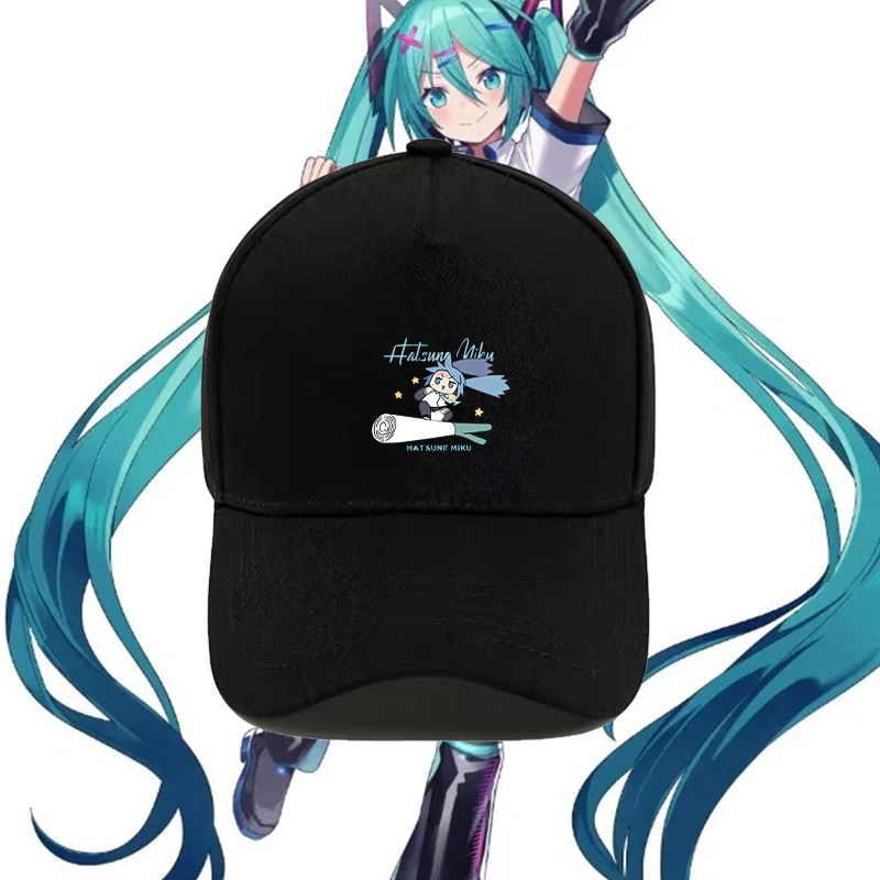 初音联名未来周边联名cos男女纯棉棒球帽痛衣二次元百搭鸭舌帽潮
