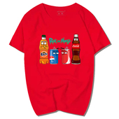 短袖 男瑞克与莫蒂衣服rickandmorty联名可乐T恤rick莫迪和morty潮