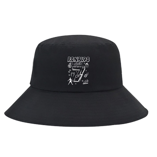 罗纳尔多C罗CR7涂鸦复古印花渔夫帽男女足球运动球星纪念出游盆帽