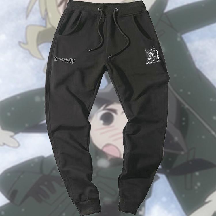 少女终末旅行千户印花休闲裤