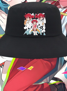 重音teto卡通二次元音乐少女ACGV家印花渔夫帽男女遮阳户外盆帽子