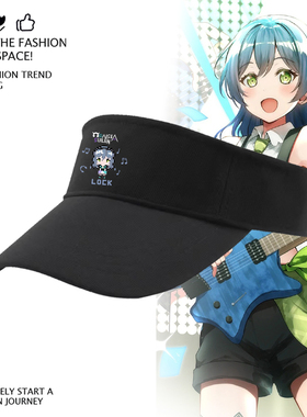 bang dream RAISE A SUILEN朝日六花和奏瑞依周边印花遮阳空顶帽