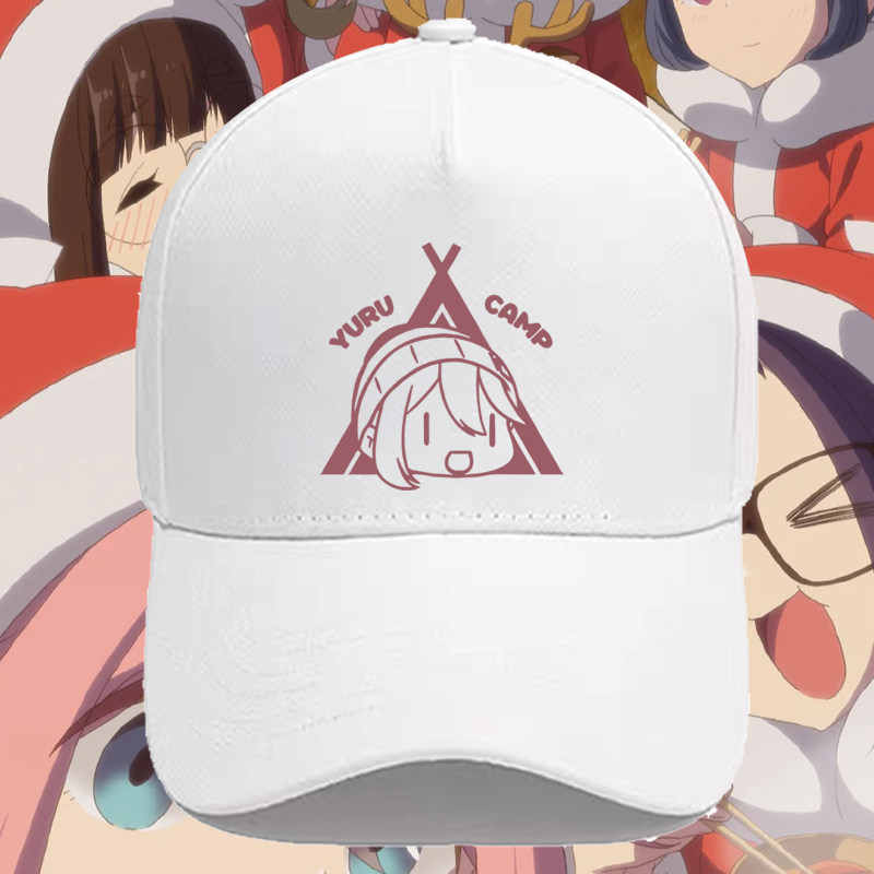 摇曳露营日系二次元动漫周边印花棒球帽男女纯棉遮阳休闲鸭舌帽子