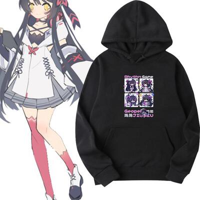 音游可爱鸠周边印花宽松连帽卫衣