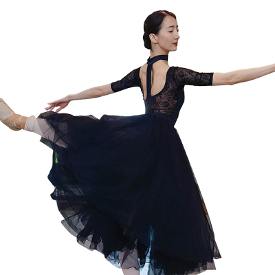 梵舒芭蕾舞练功服形体基训黑色女