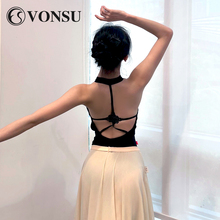vonsu梵舒芭蕾舞练功服舞蹈女生体操服连体服新款成人 现货6725