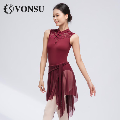 vonsu梵舒芭蕾体服中式新款无袖
