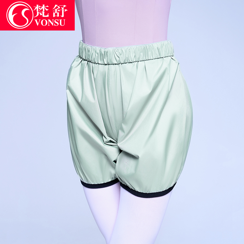 梵舒暴汗裤芭蕾宽松短裤热身裤