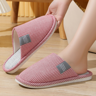 秋季薄款透气月子鞋居家用10月11月防滑防臭室内包头地板拖鞋女士