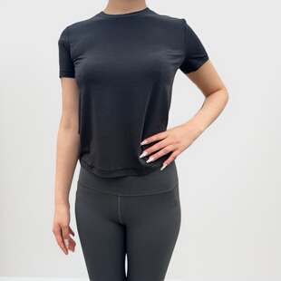 Jersey 女士训练平纹针织短袖 T 恤丨lululemon丨LW3IVMS